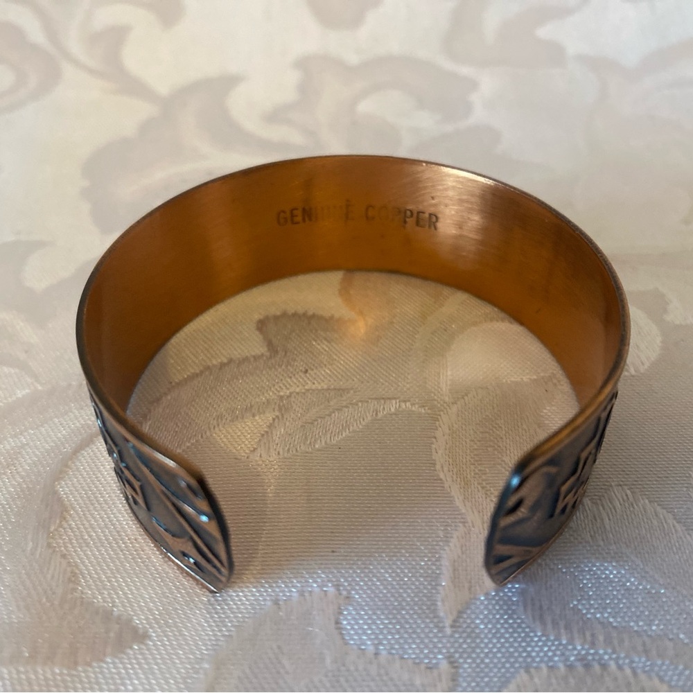 Vintage Southwestern Genuine Copper Bracelet, Gorgeous ! - Picture 2 of 3
